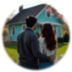 Family with New Home